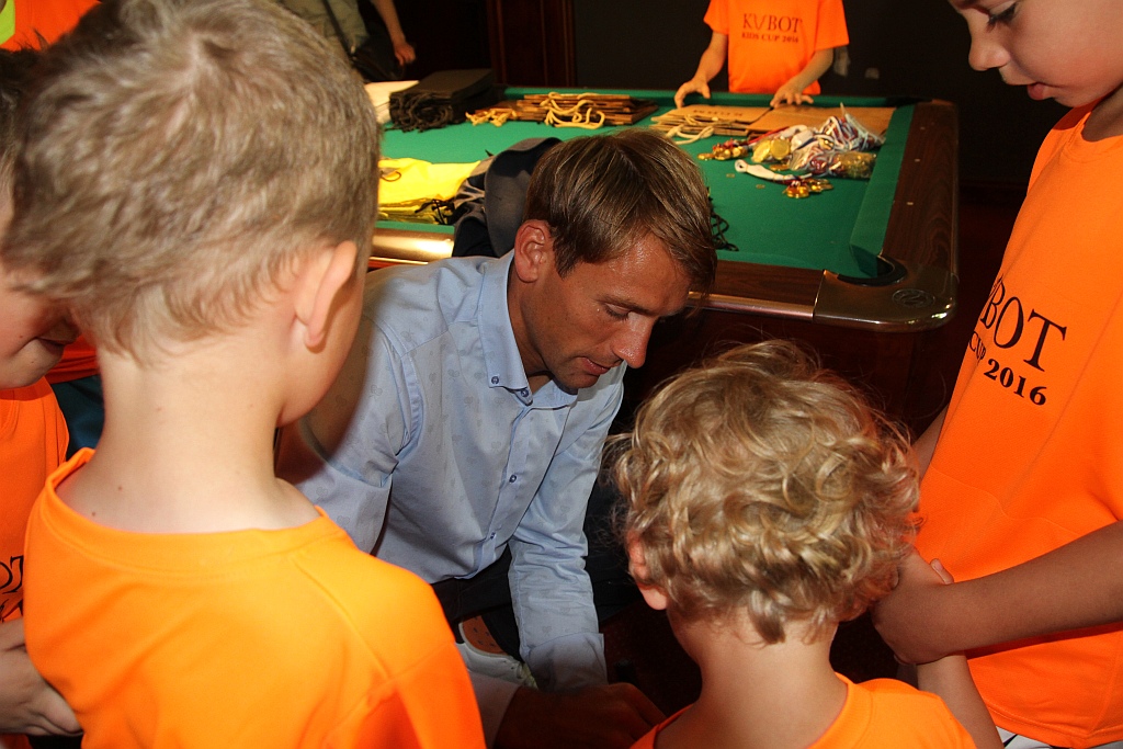 Łukasz Kubot był gościem dziecięcego turnieju tenisowego