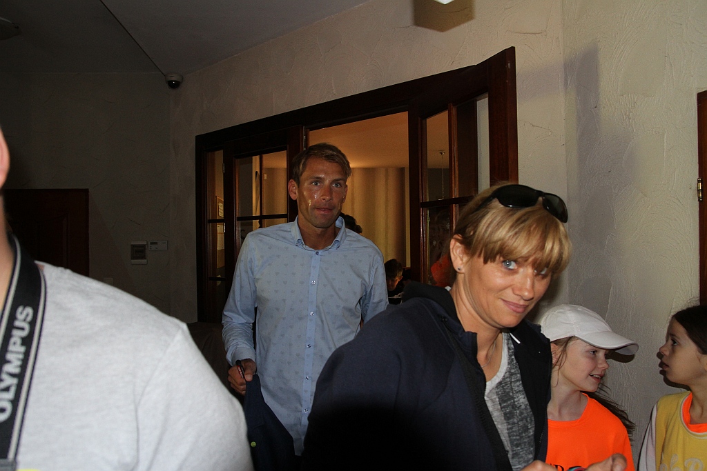 Łukasz Kubot był gościem dziecięcego turnieju tenisowego