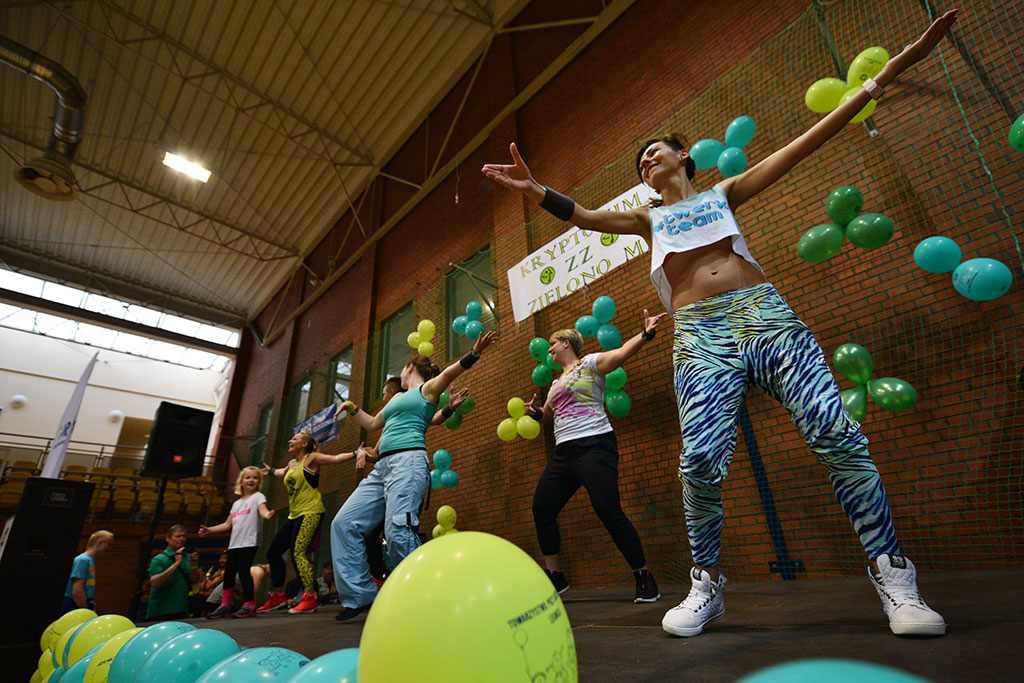 Kilkaset osób zatańczyło zumbę w maratonie charytatywnym