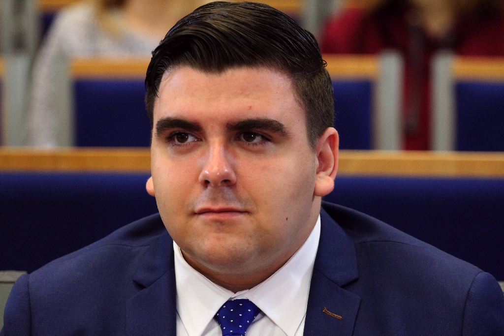 Europoseł Kazimierz Michał Ujazdowski na legnickiej PWSZ