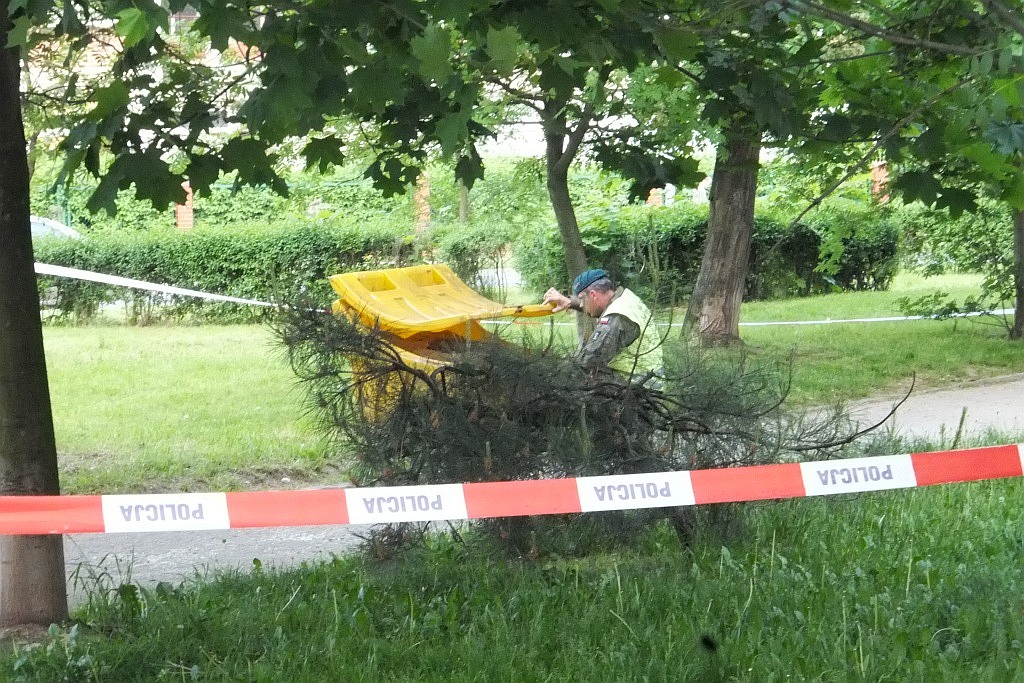 Saperzy z Głogowa zabezpieczyli i zabrali niewypał z Piekar