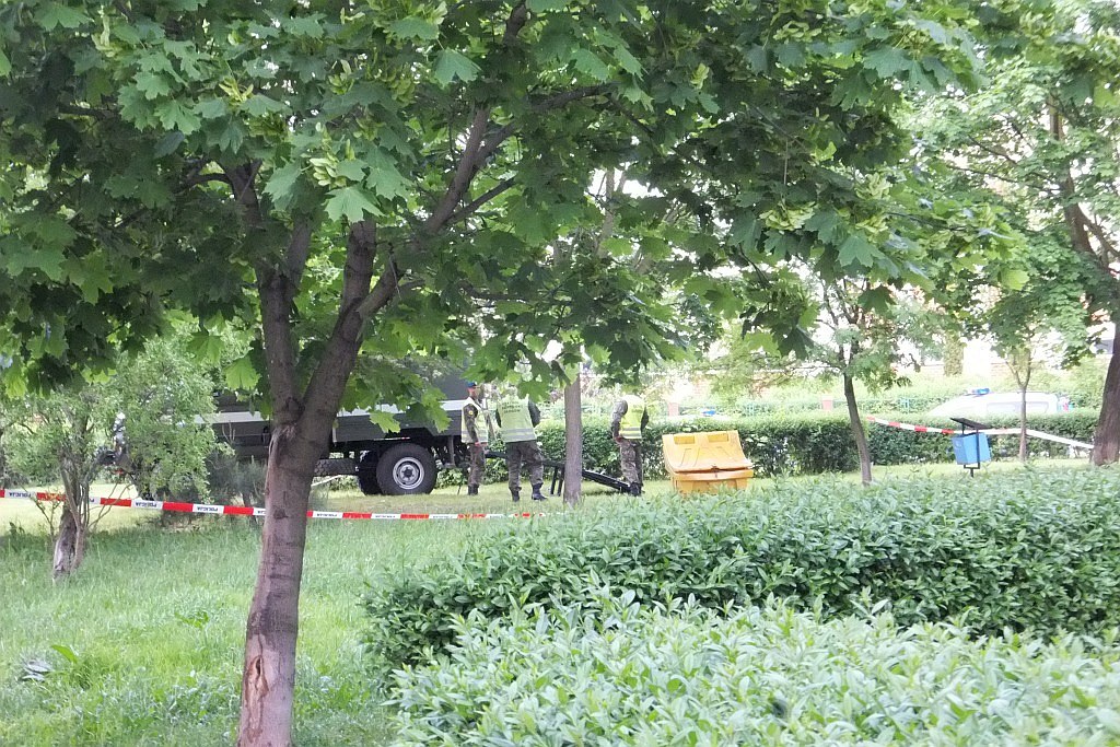 Saperzy z Głogowa zabezpieczyli i zabrali niewypał z Piekar