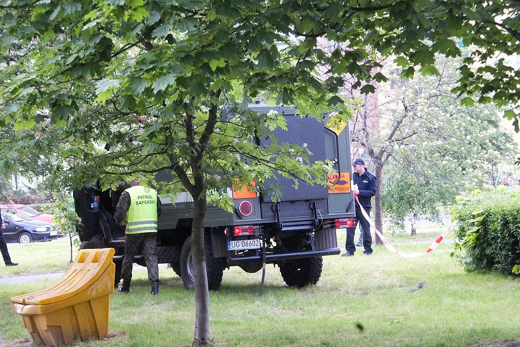 Saperzy z Głogowa zabezpieczyli i zabrali niewypał z Piekar