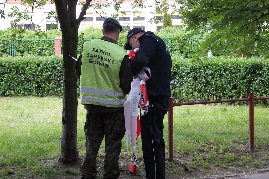 Saperzy z Głogowa zabezpieczyli i zabrali niewypał z Piekar