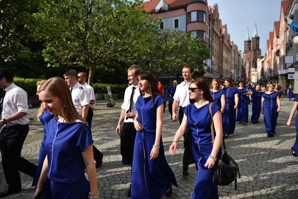 W centrum miasta i w parku śpiewali uczestnicy Legnicy Cantat 47