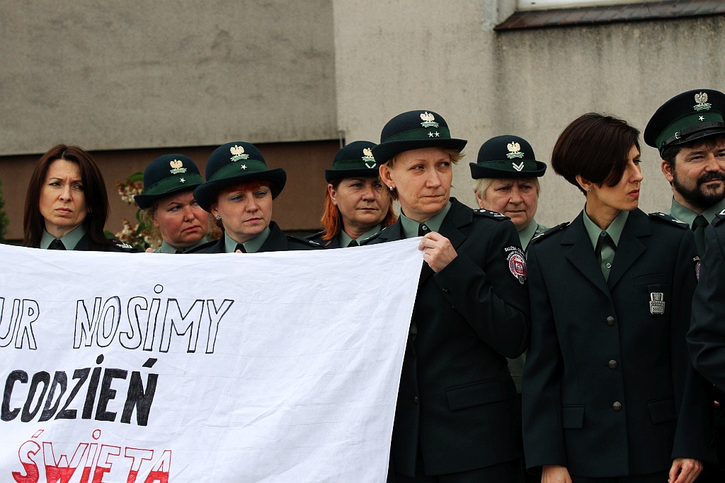 Legniccy celnicy dołączyli do ogólnopolskiego protestu