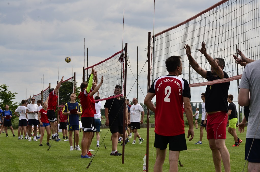 W Siedliskach grali w siatkówkę na boiskach trawiastych