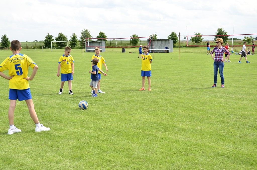 W Siedliskach grali w siatkówkę na boiskach trawiastych