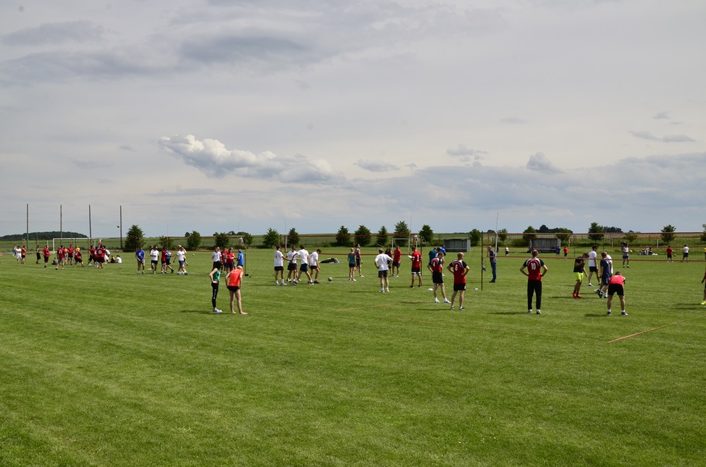 W Siedliskach grali w siatkówkę na boiskach trawiastych