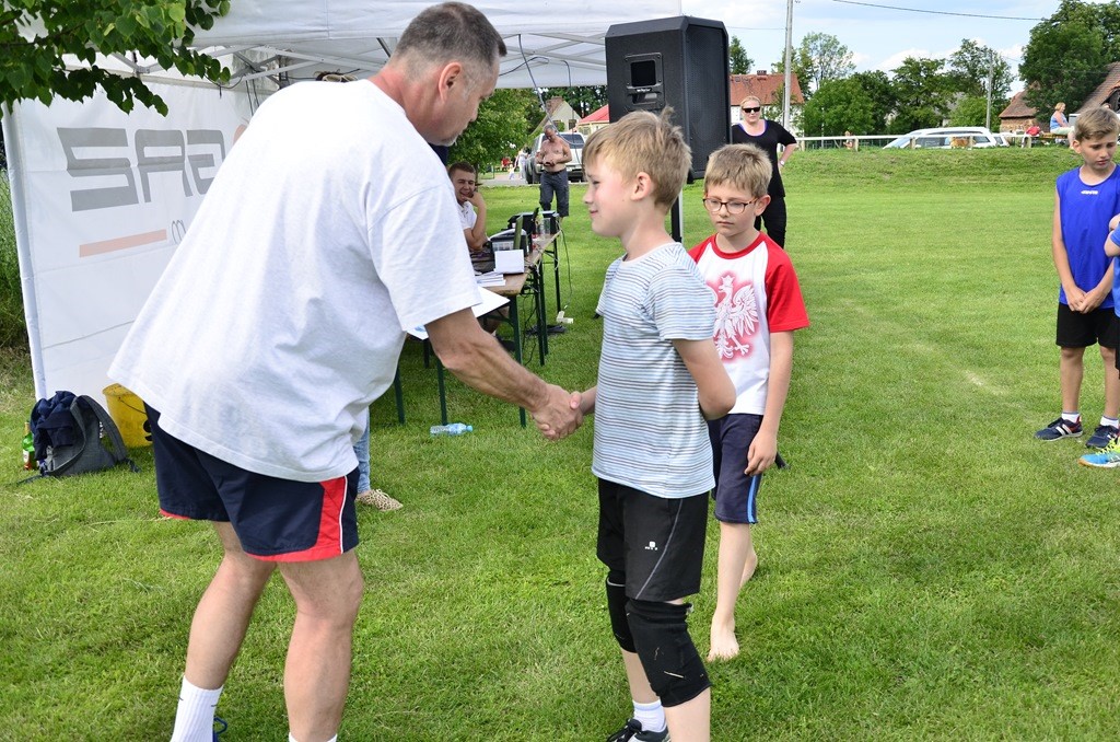 W Siedliskach grali w siatkówkę na boiskach trawiastych