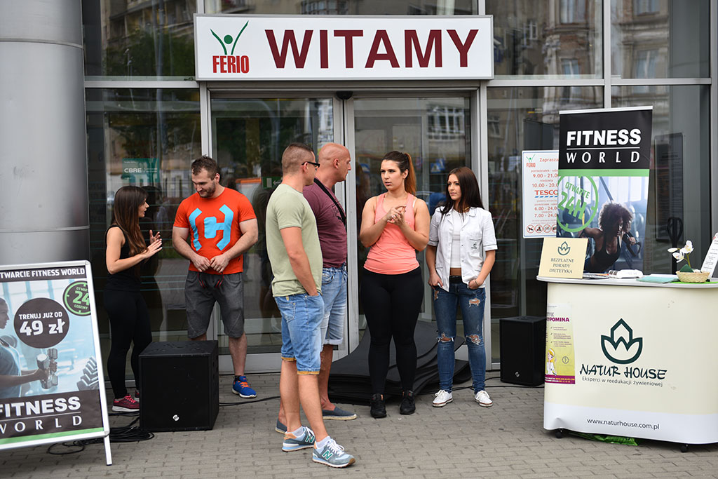 Klub Fitness World namawiał legniczan do wspólnego trenowania