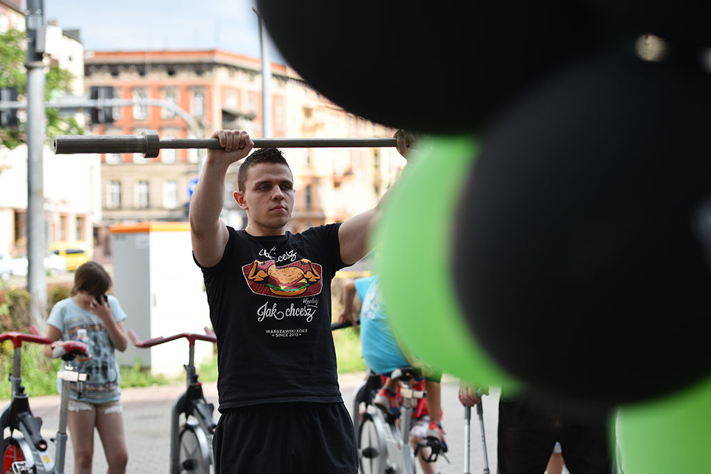 Klub Fitness World namawiał legniczan do wspólnego trenowania