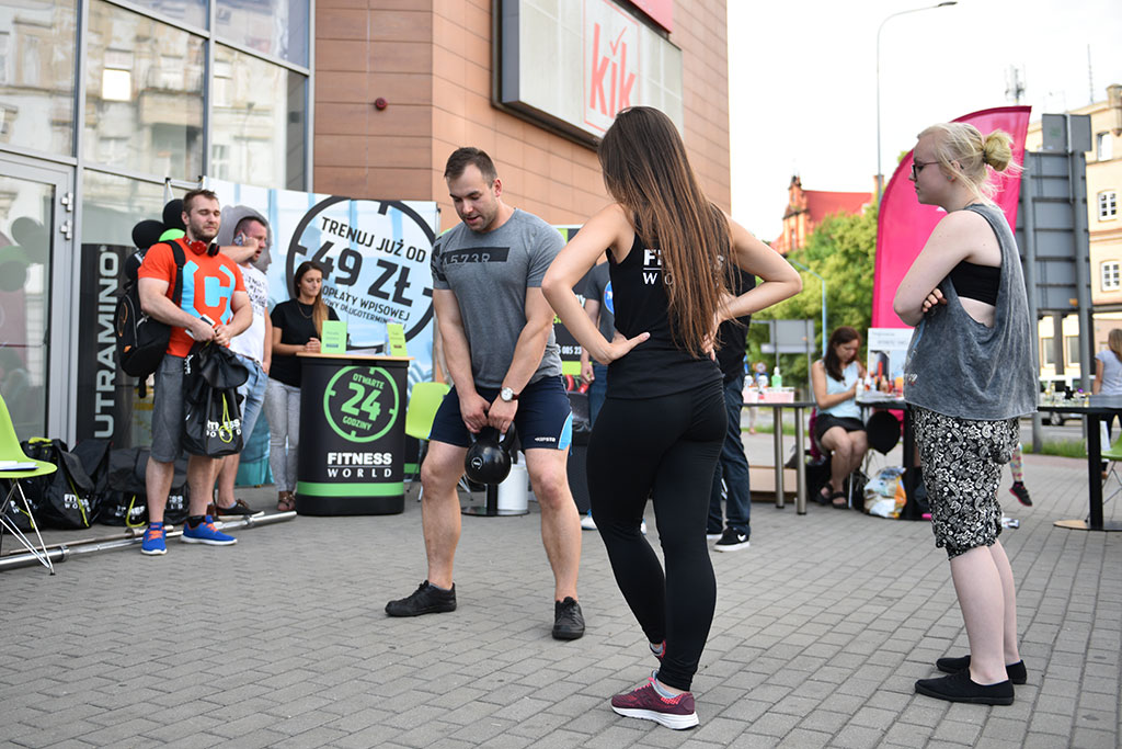 Klub Fitness World namawiał legniczan do wspólnego trenowania