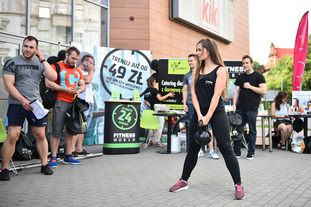 Klub Fitness World namawiał legniczan do wspólnego trenowania