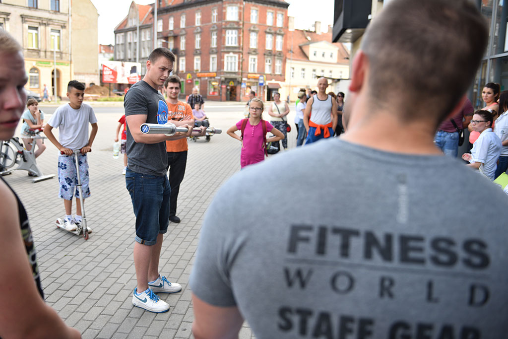 Klub Fitness World namawiał legniczan do wspólnego trenowania
