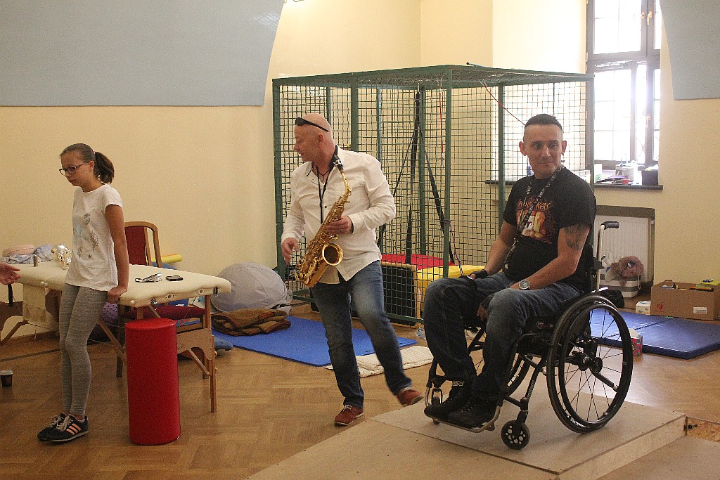 Tomek Kowal Kowalski gościem turnusu rehabilitacyjnego
