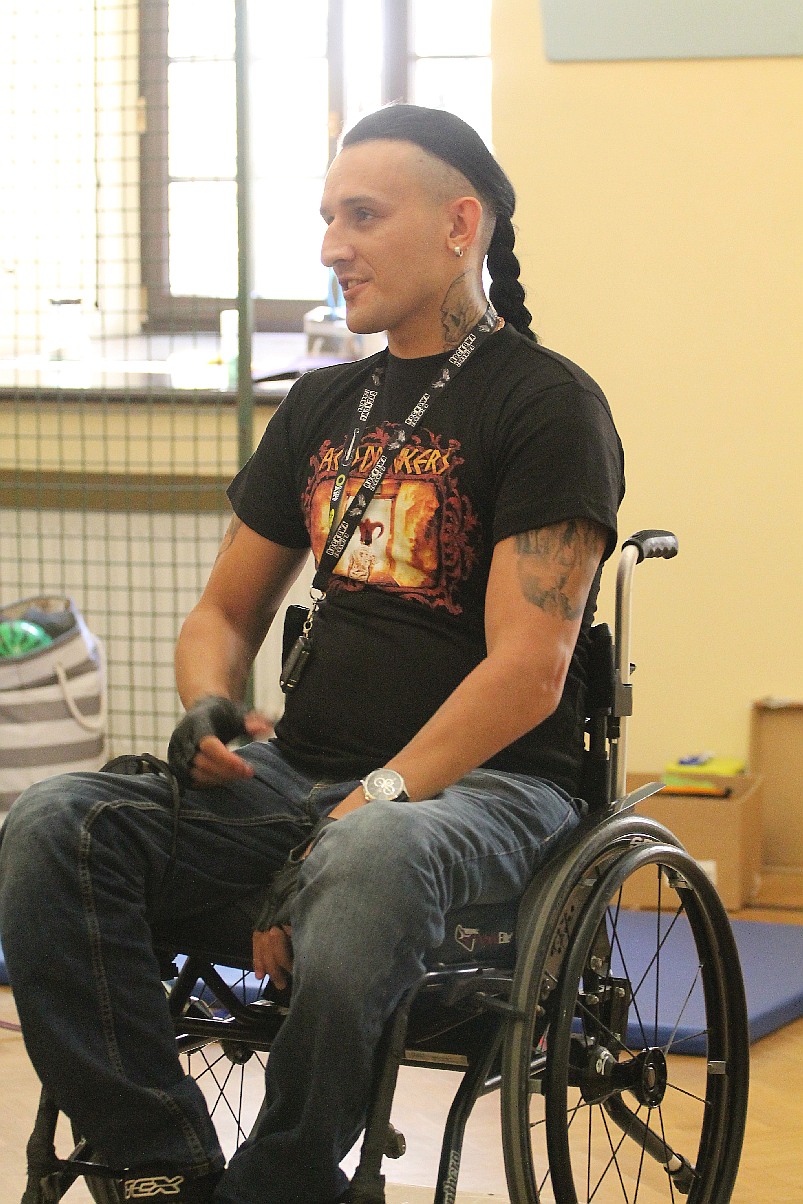 Tomek Kowal Kowalski gościem turnusu rehabilitacyjnego
