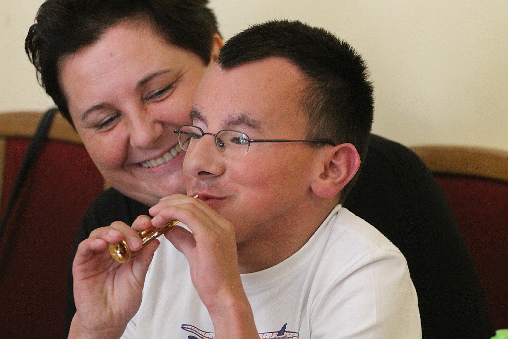 Tomek Kowal Kowalski gościem turnusu rehabilitacyjnego
