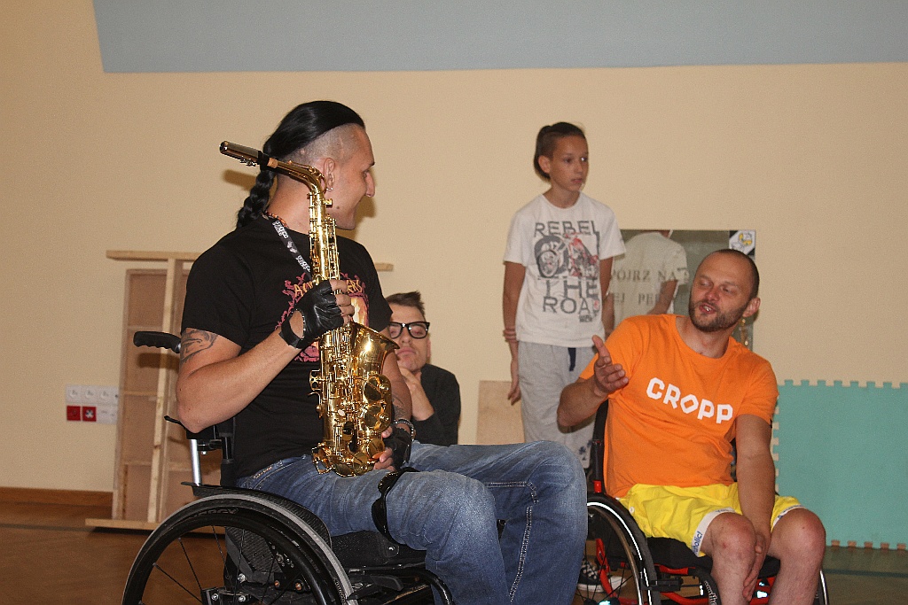 Tomek Kowal Kowalski gościem turnusu rehabilitacyjnego