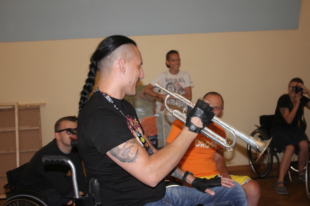 Tomek Kowal Kowalski gościem turnusu rehabilitacyjnego