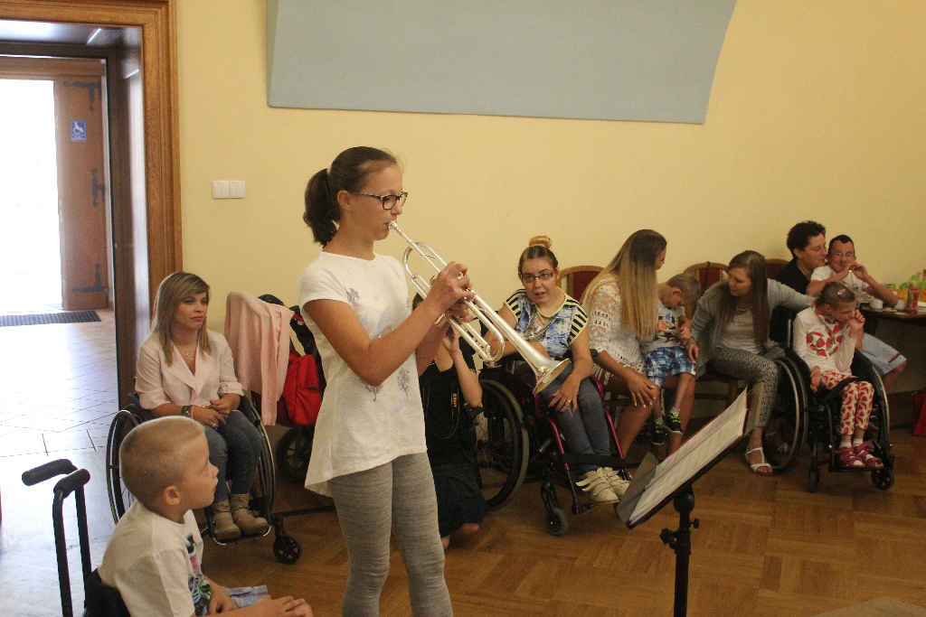 Tomek Kowal Kowalski gościem turnusu rehabilitacyjnego