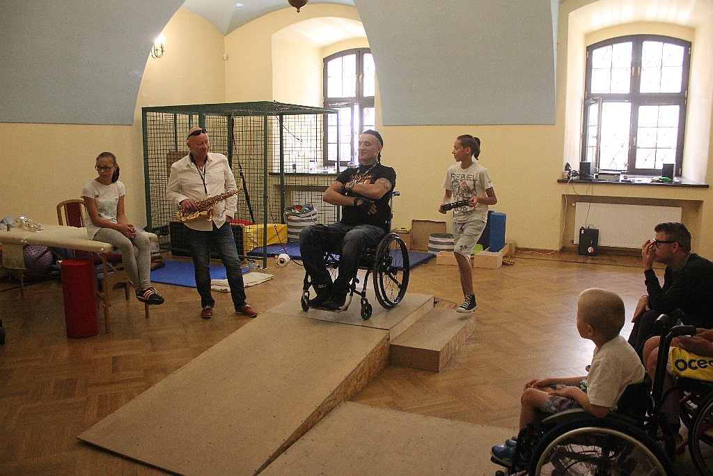 Tomek Kowal Kowalski gościem turnusu rehabilitacyjnego
