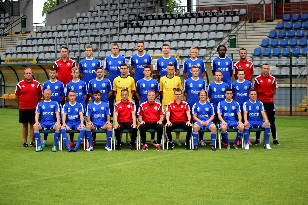 Sesja zdjęciowa piłkarzy pierwszoligowej Miedzi Legnica