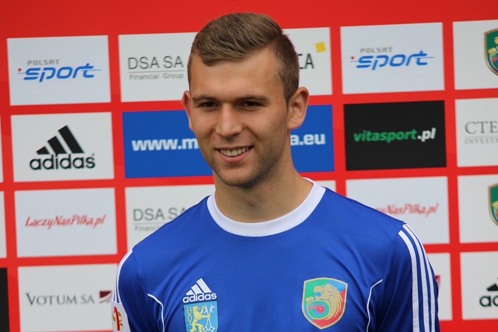 Sesja zdjęciowa piłkarzy pierwszoligowej Miedzi Legnica