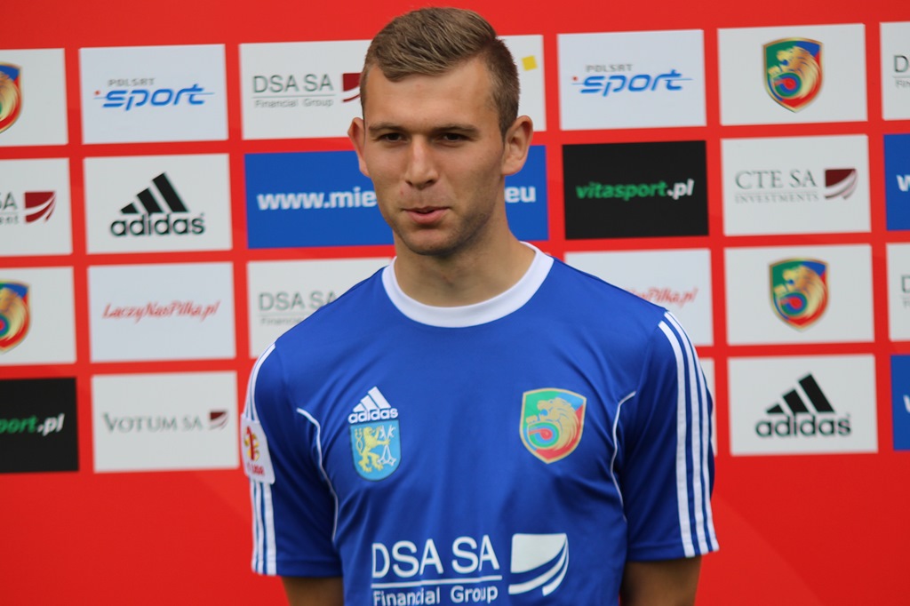 Sesja zdjęciowa piłkarzy pierwszoligowej Miedzi Legnica