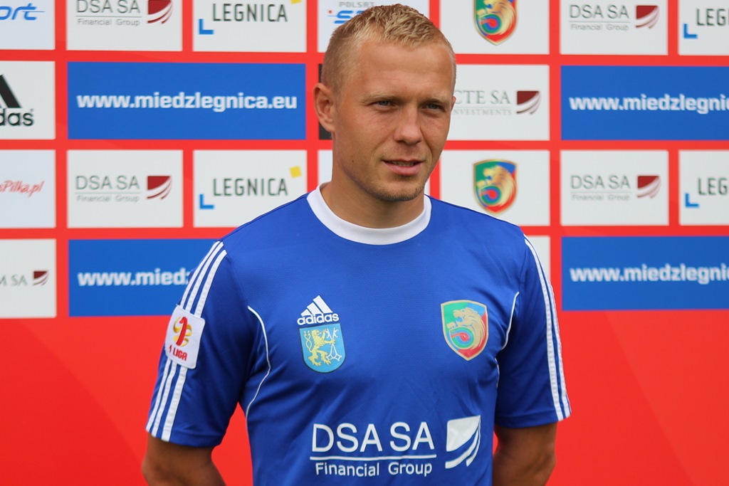 Sesja zdjęciowa piłkarzy pierwszoligowej Miedzi Legnica