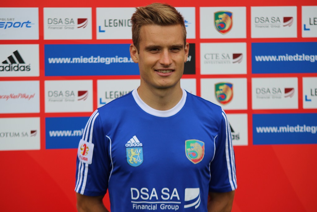 Sesja zdjęciowa piłkarzy pierwszoligowej Miedzi Legnica