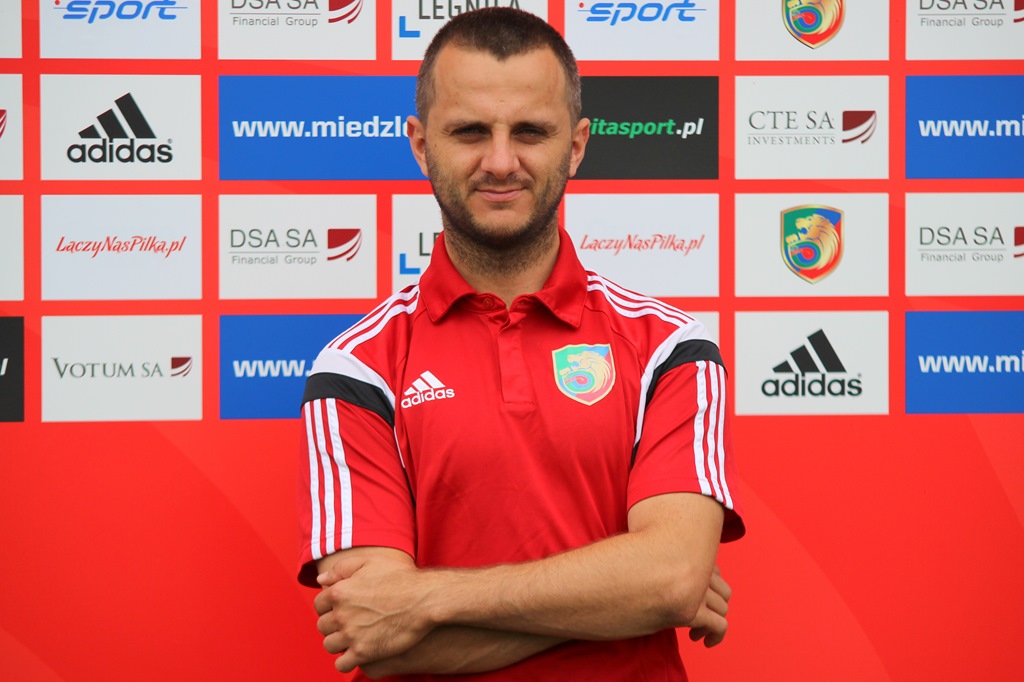 Sesja zdjęciowa piłkarzy pierwszoligowej Miedzi Legnica
