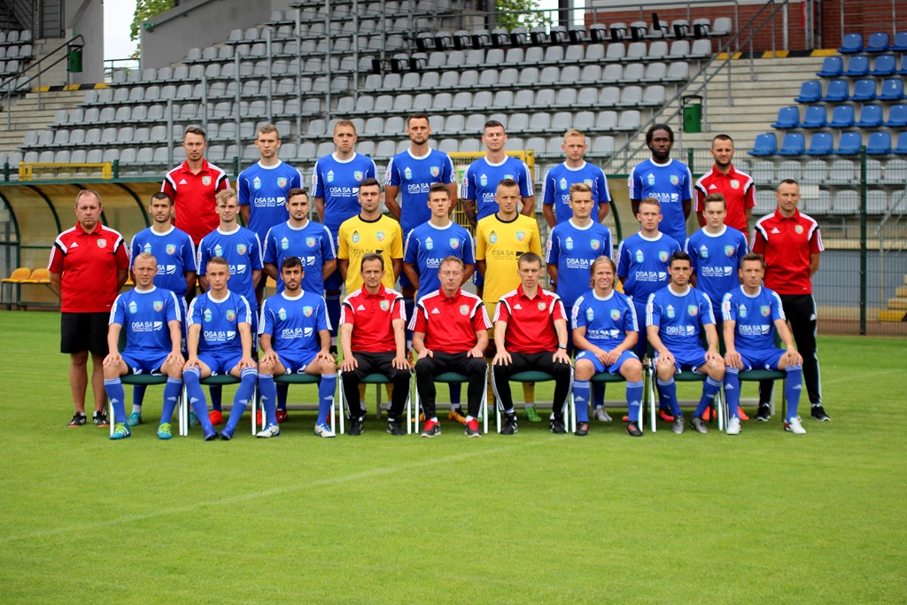 Sesja zdjęciowa piłkarzy pierwszoligowej Miedzi Legnica