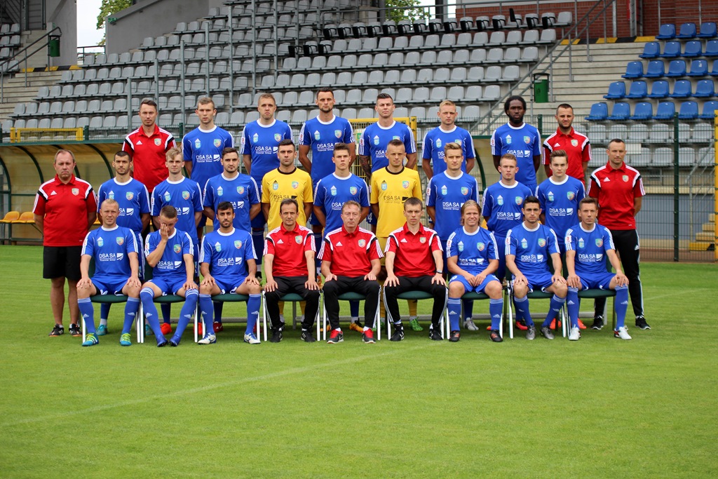 Sesja zdjęciowa piłkarzy pierwszoligowej Miedzi Legnica