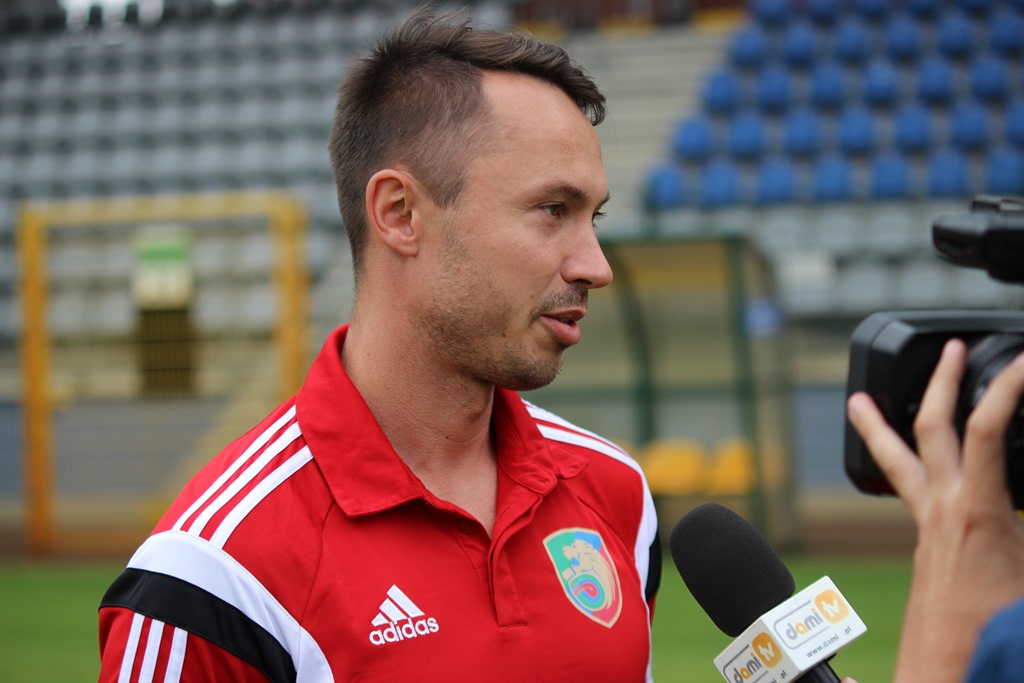 Sesja zdjęciowa piłkarzy pierwszoligowej Miedzi Legnica