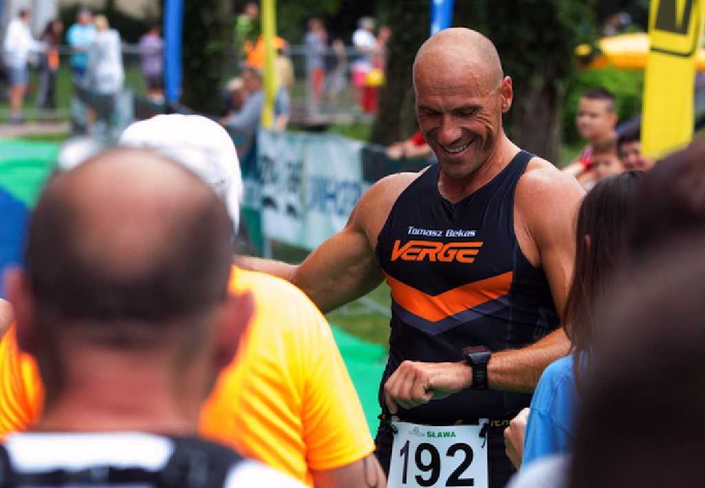 Legniccy twardziele walczyli na trasie triathlonu w Sławie
