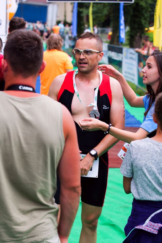 Legniccy twardziele walczyli na trasie triathlonu w Sławie