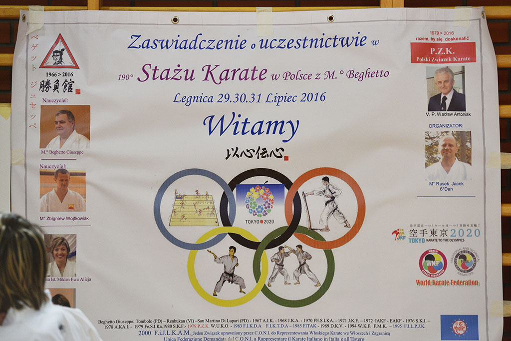W Legnicy odbył się letni staż karate z Giuseppe Beghetto