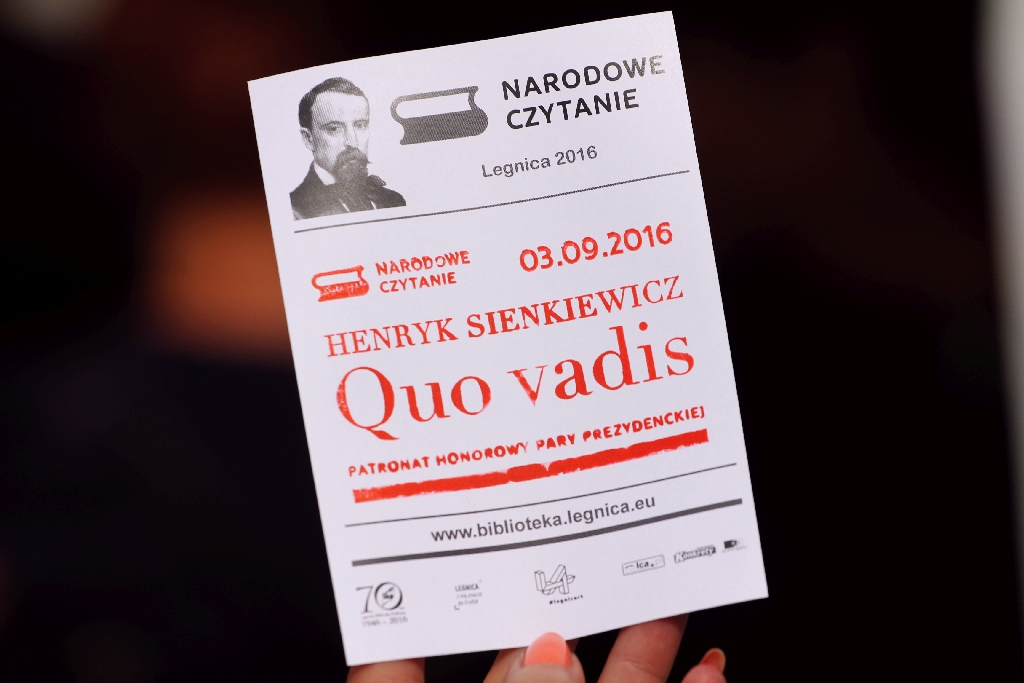 Legniczanie czytali swoje ulubione fragmenty „Quo vadis”