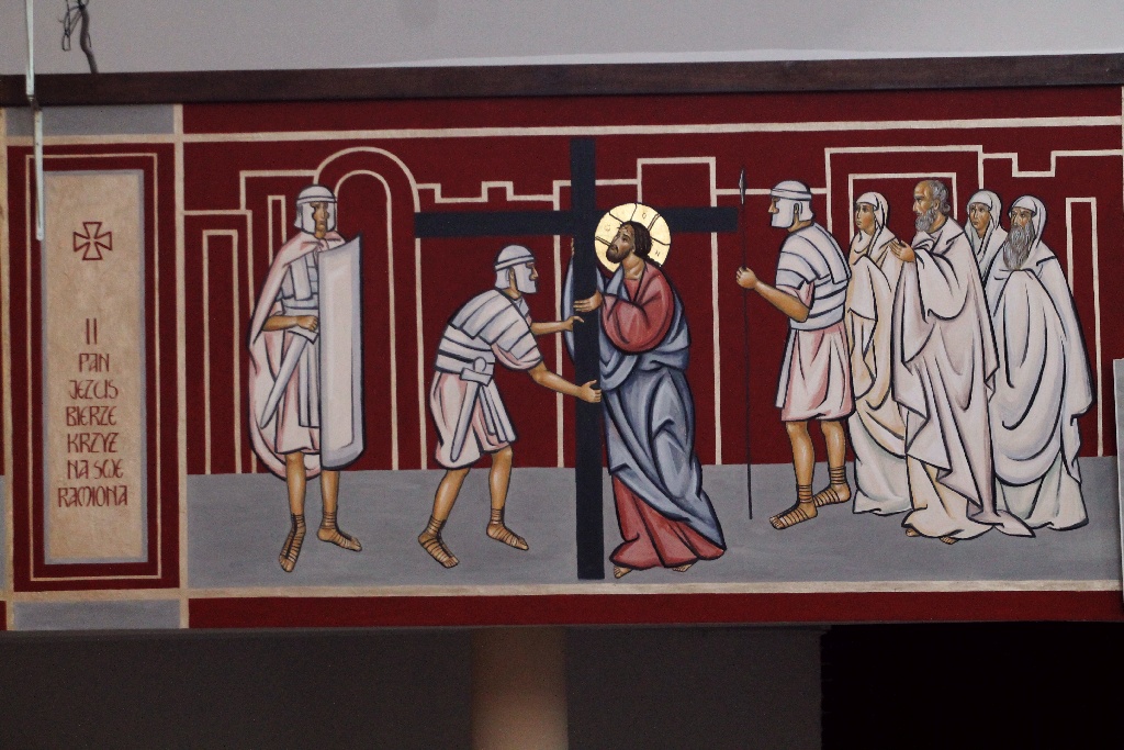 Siedem stacji Drogi Krzyżowej w kościele MBKP już namalowane