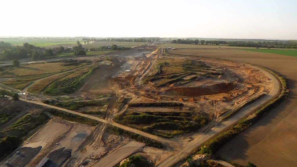 Budują drogę S3 z Legnicy do Lubina. Kolejny raport z lotu ptaka