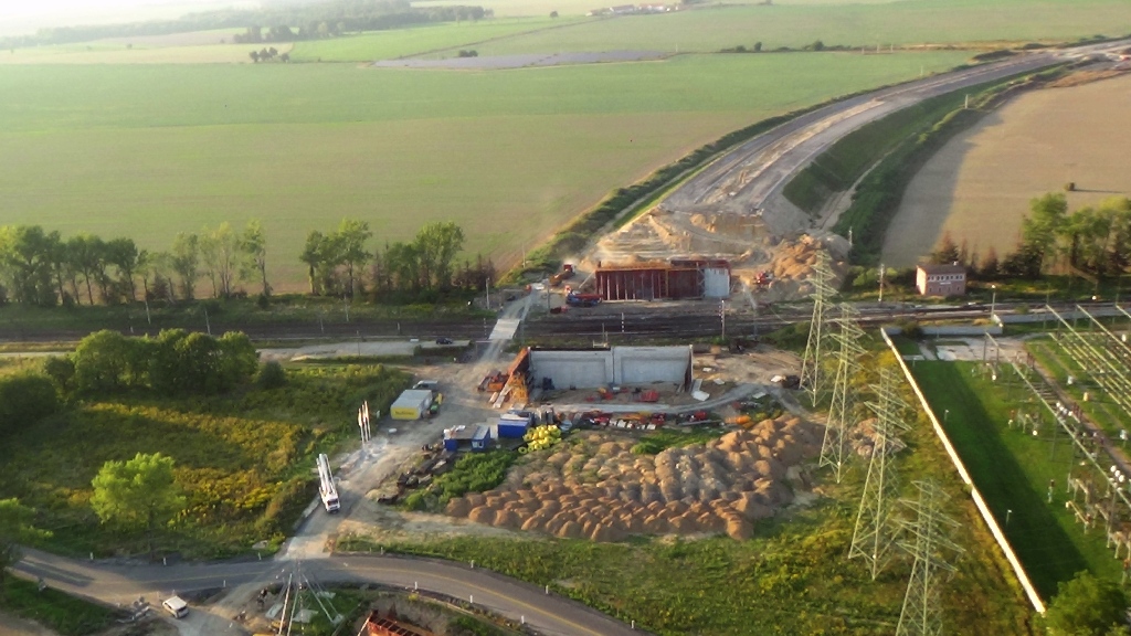 Budują drogę S3 z Legnicy do Lubina. Kolejny raport z lotu ptaka