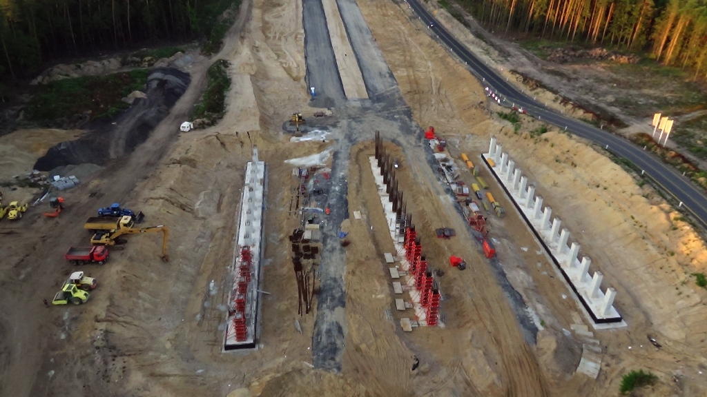 Budują drogę S3 z Legnicy do Lubina. Kolejny raport z lotu ptaka