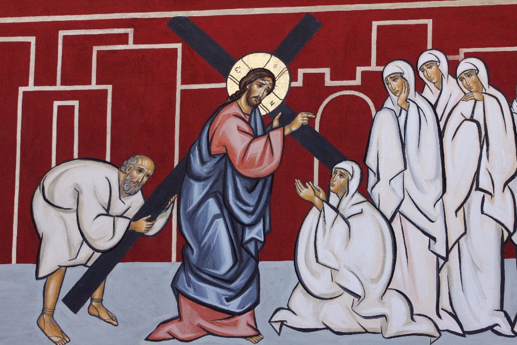 Waszkiewicz kończy malowanie dziesiątej stacji drogi krzyżowej