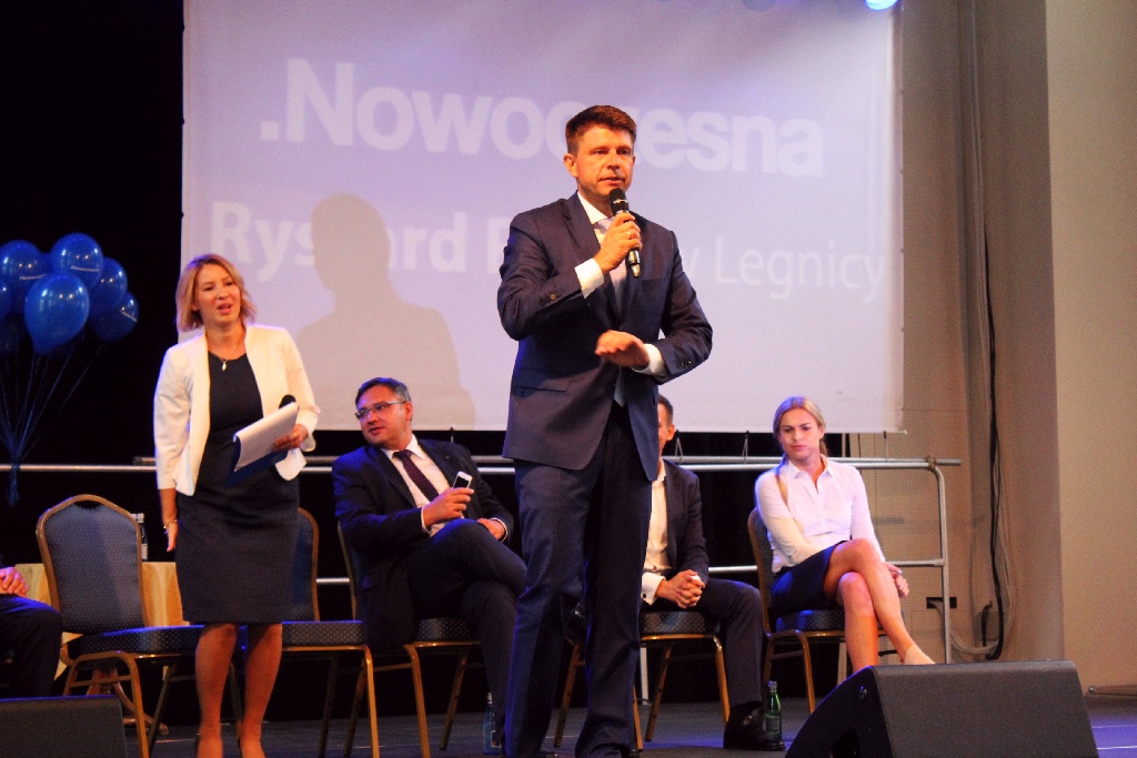 Przewodniczący Nowoczesnej Ryszard Petru odwiedził Legnicę