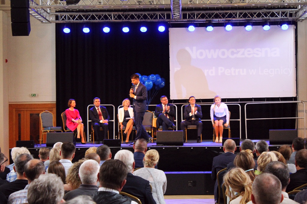 Przewodniczący Nowoczesnej Ryszard Petru odwiedził Legnicę