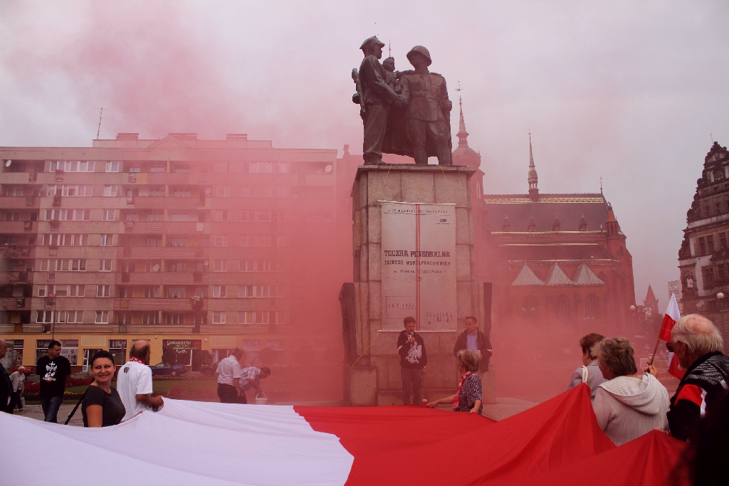 Happeningiem uczcili 77. rocznicę agresji ZSRR na Polskę