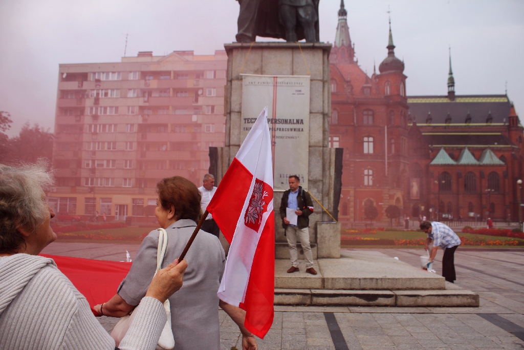 Happeningiem uczcili 77. rocznicę agresji ZSRR na Polskę