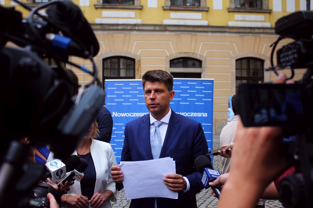 Przewodniczący Nowoczesnej Ryszard Petru odwiedził Legnicę