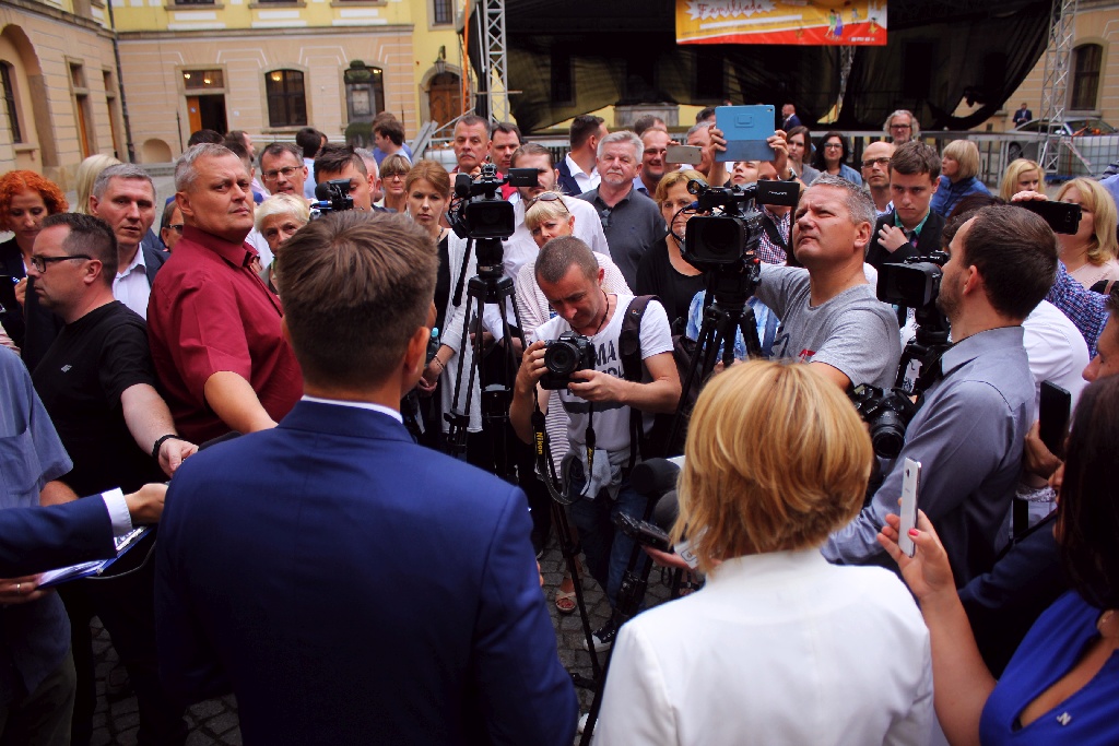 Przewodniczący Nowoczesnej Ryszard Petru odwiedził Legnicę
